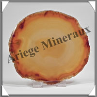 AGATE MARRON - Tranche Fine - 90x95 mm - 83 grammes - Taille 3 - C017