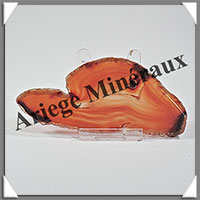 AGATE MARRON - Tranche Fine - 110x50x6 mm - 46 grammes - Taille 3 - M001