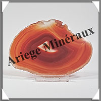 AGATE MARRON - Tranche Fine - 105x75x4 mm - 54 grammes - Taille 3 - M002