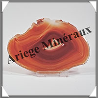 AGATE MARRON - Tranche Fine - 105x75x4 mm - 54 grammes - Taille 3 - M002