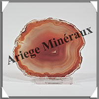 AGATE MARRON - Tranche Fine - 82x70x5 mm - 56 grammes - Taille 3 - M003