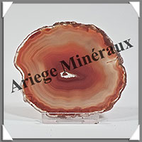AGATE MARRON - Tranche Fine - 82x70x5 mm - 56 grammes - Taille 3 - M003