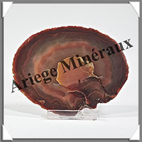 AGATE MARRON - Tranche Fine - 96x75x7 mm - 76 grammes - Taille 3 - M005