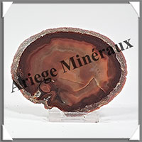 AGATE MARRON - Tranche Fine - 96x75x7 mm - 76 grammes - Taille 3 - M005