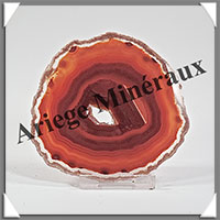 AGATE MARRON - Tranche Fine - 86x83x4 mm - 50 grammes - Taille 3 - M006