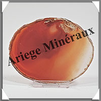 AGATE MARRON - Tranche Fine - 95x75x5 mm - 61 grammes - Taille 3 - M007
