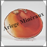 AGATE MARRON - Tranche Fine - 95x75x5 mm - 61 grammes - Taille 3 - M007