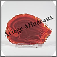 AGATE MARRON - Tranche Fine - 94x65x4 mm - 41 grammes - Taille 3 - M008