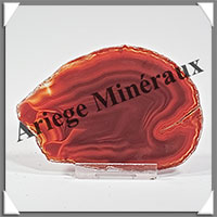 AGATE MARRON - Tranche Fine - 94x65x4 mm - 41 grammes - Taille 3 - M008