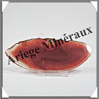 AGATE MARRON - Tranche Fine - 120x48x5 mm - 49 grammes - Taille 3 - M009