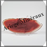 AGATE MARRON - Tranche Fine - 120x48x5 mm - 49 grammes - Taille 3 - M009