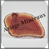 AGATE MARRON - Tranche Fine - 110x60x5 mm - 55 grammes - Taille 3 - M010