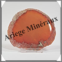 AGATE MARRON - Tranche Fine - 90x84x7 mm - 71 grammes - Taille 3 - M012