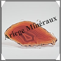 AGATE MARRON - Tranche Fine - 110x54x4 mm - 29 grammes - Taille 3 - M013