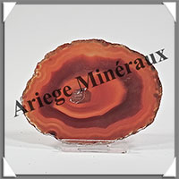 AGATE MARRON - Tranche Fine - 90x66x5 mm - 51 grammes - Taille 3 - M014