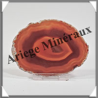 AGATE MARRON - Tranche Fine - 90x66x5 mm - 51 grammes - Taille 3 - M014