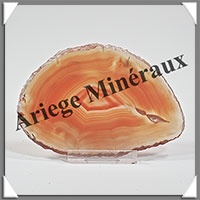 AGATE MARRON - Tranche Fine - 100x68x4 mm - 55 grammes - Taille 3 - M015