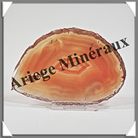 AGATE MARRON - Tranche Fine - 100x68x4 mm - 55 grammes - Taille 3 - M015