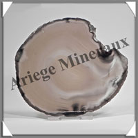 AGATE NOIRE - Tranche Fine - 80x85 mm - 84 grammes - Taille 3 - C012