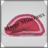 AGATE ROSE - Tranche Fine - 103x55x4 mm - 46 grammes - Taille 3 - M001