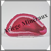 AGATE ROSE - Tranche Fine - 103x55x4 mm - 46 grammes - Taille 3 - M001