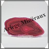 AGATE ROSE - Tranche Fine - 112x54x4 mm - 55 grammes - Taille 3 - M002