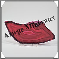 AGATE ROSE - Tranche Fine - 125x55x4 mm - 49 grammes - Taille 3 - M003