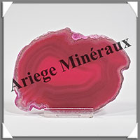 AGATE ROSE - Tranche Fine - 100x75x6 mm - 70 grammes - Taille 3 - M004