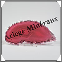 AGATE ROSE - Tranche Fine - 115x56x5 mm - 58 grammes - Taille 3 - M007