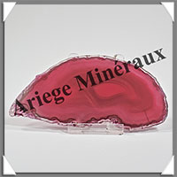AGATE ROSE - Tranche Fine - 115x56x5 mm - 58 grammes - Taille 3 - M007