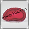 AGATE ROSE - Tranche Fine - 103x63x5 mm - 63 grammes - Taille 3 - M008 Brsil