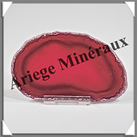 AGATE ROSE - Tranche Fine - 103x63x5 mm - 63 grammes - Taille 3 - M008