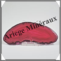 AGATE ROSE - Tranche Fine - 125x60x5 mm - 59 grammes - Taille 3 - M009