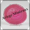 AGATE ROSE - Tranche Fine - 100x90x6 mm - 90 grammes - Taille 3 - M010 Brsil