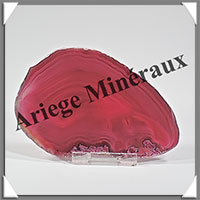 AGATE ROSE - Tranche Fine - 105x73x5 mm - 72 grammes - Taille 3 - M014