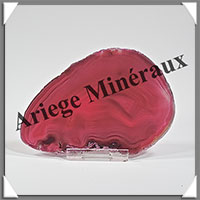 AGATE ROSE - Tranche Fine - 105x73x5 mm - 72 grammes - Taille 3 - M014