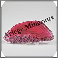 AGATE ROSE - Tranche Fine - 125x60x5 mm - 61 grammes - Taille 3 - M015