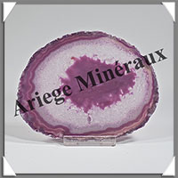 AGATE VIOLETTE - Tranche Fine - 110x88x6 mm - 94 grammes - Taille 3 - M001