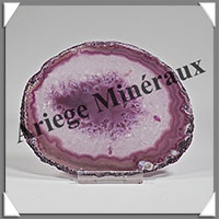 AGATE VIOLETTE - Tranche Fine - 110x88x6 mm - 94 grammes - Taille 3 - M001