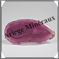 AGATE VIOLETTE - Tranche Fine - 132x63x4 mm - 54 grammes - Taille 3 - M002