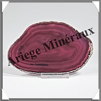 AGATE VIOLETTE - Tranche Fine - 125x80x5 mm - 90 grammes - Taille 3 - M003