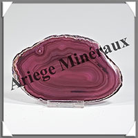 AGATE VIOLETTE - Tranche Fine - 125x80x5 mm - 90 grammes - Taille 3 - M003