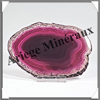 AGATE VIOLETTE - Tranche Fine - 118x80x5 mm - 97 grammes - Taille 3 - M004