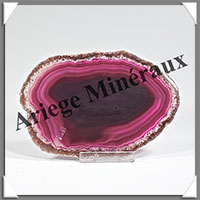 AGATE VIOLETTE - Tranche Fine - 118x80x5 mm - 97 grammes - Taille 3 - M004