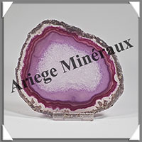 AGATE VIOLETTE - Tranche Fine - 115x100x5 mm - 94 grammes - Taille 3 - M006