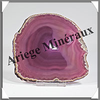 AGATE VIOLETTE - Tranche Fine - 112x110x6 mm - 122 grammes - Taille 3 - M007