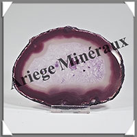 AGATE VIOLETTE - Tranche Fine - 120x90x6 mm - 116 grammes - Taille 3 - M009