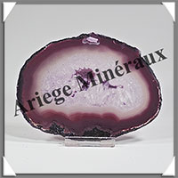AGATE VIOLETTE - Tranche Fine - 120x90x6 mm - 116 grammes - Taille 3 - M009