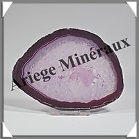 AGATE VIOLETTE - Tranche Fine - 116x88x7 mm - 118 grammes - Taille 3 - M010