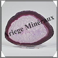 AGATE VIOLETTE - Tranche Fine - 116x88x7 mm - 118 grammes - Taille 3 - M010